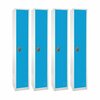 Adiroffice 72in x 12in x 12in 1-Compartment Steel Tier Key Lock Storage Locker in Blue, 4PK ADI629-201-BLU-4PK